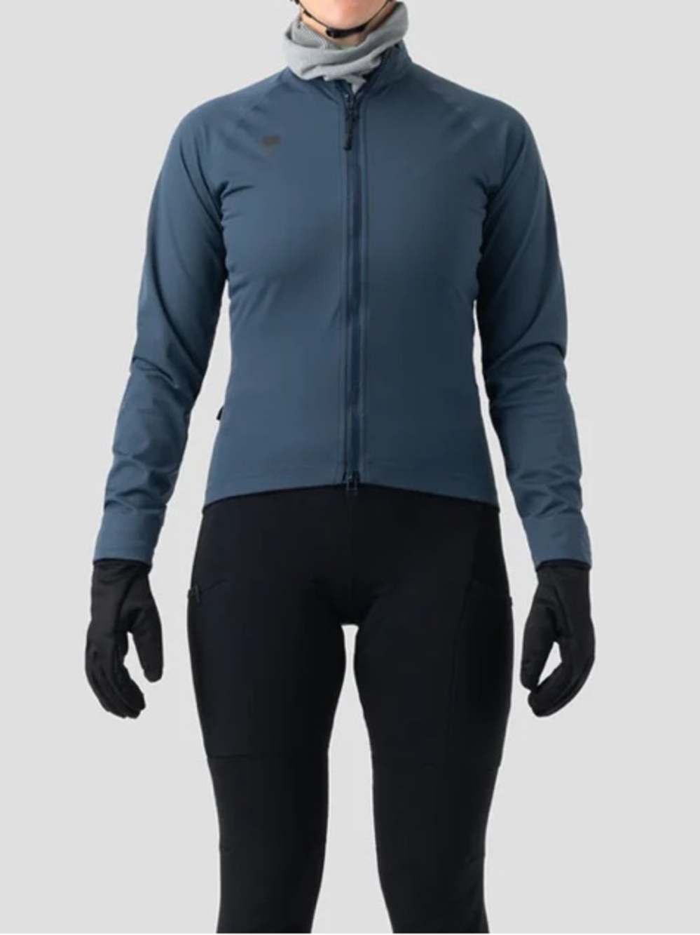 Ornot Magic Shell Jacket Stone Blue Cycling Wool Waterproof Polartec Zipper-M